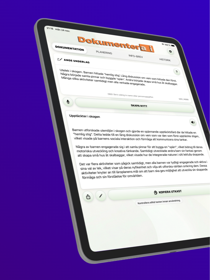 DokumenterAI skärmbild